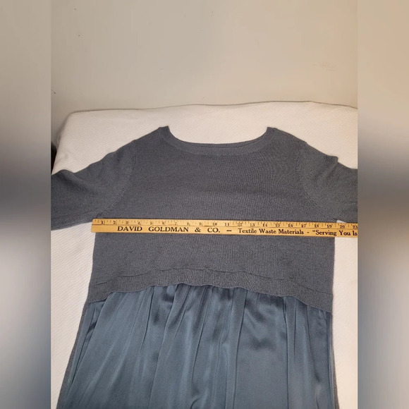 Sundance Jillian Gray Wool / Linen/ Silk Sweater Dress sz M - Picture 5 of 7